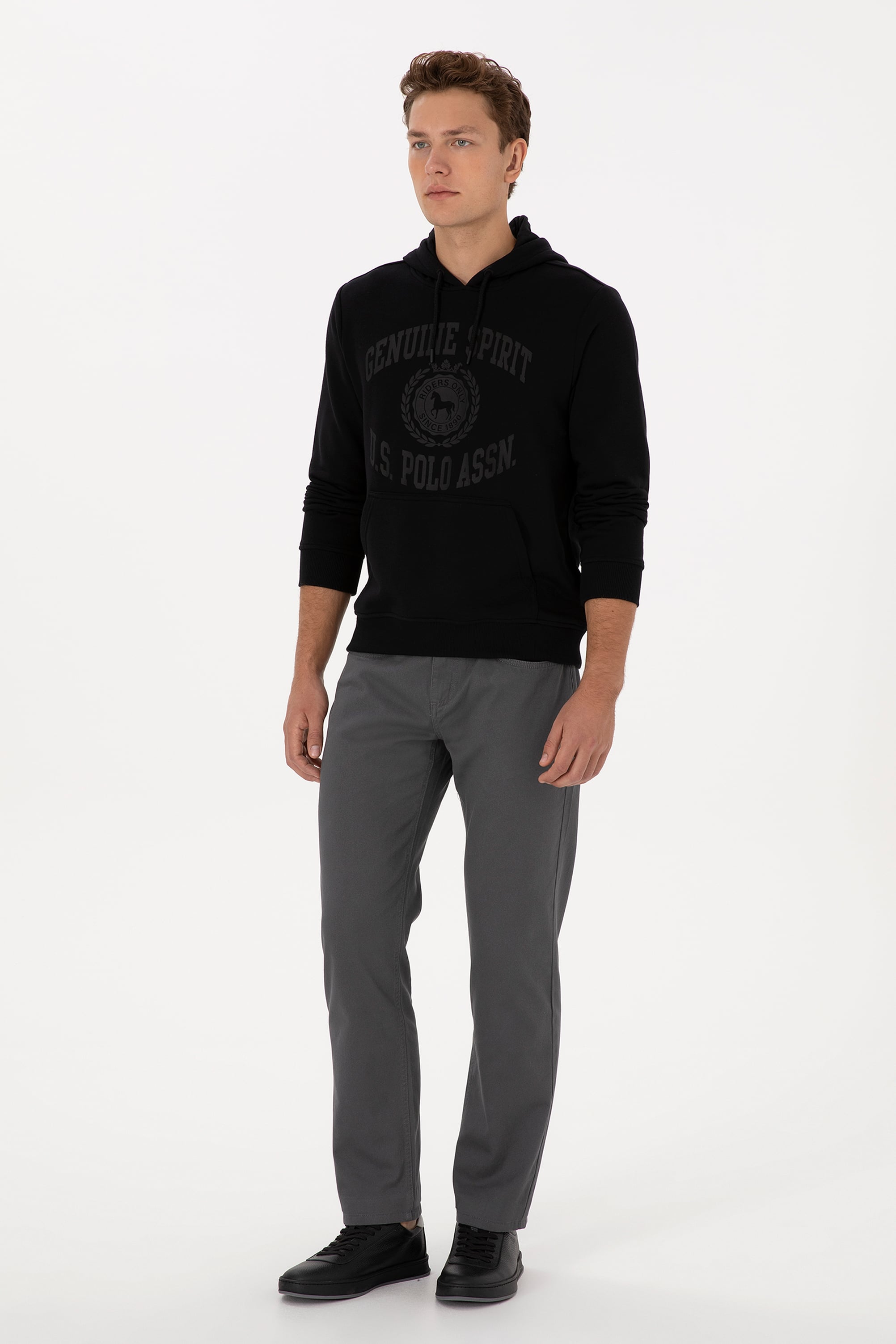 Erkek Siyah Sweatshirt - 50308150036