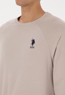 Erkek Regular Fit Bisiklet Yaka Taş Basic Sweatshirt - 50308103064