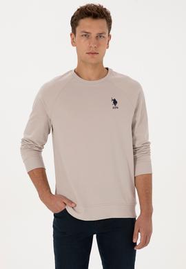 Erkek Regular Fit Bisiklet Yaka Taş Basic Sweatshirt - 50308103064