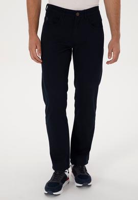 Erkek Lacivert Kanvas Pantolon - 50311109221