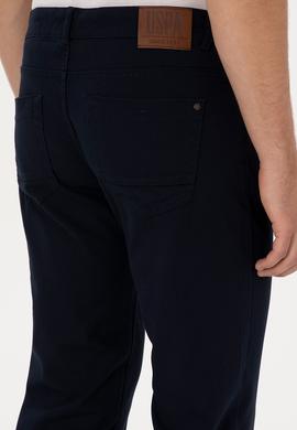 Erkek Lacivert Kanvas Pantolon - 50311109221