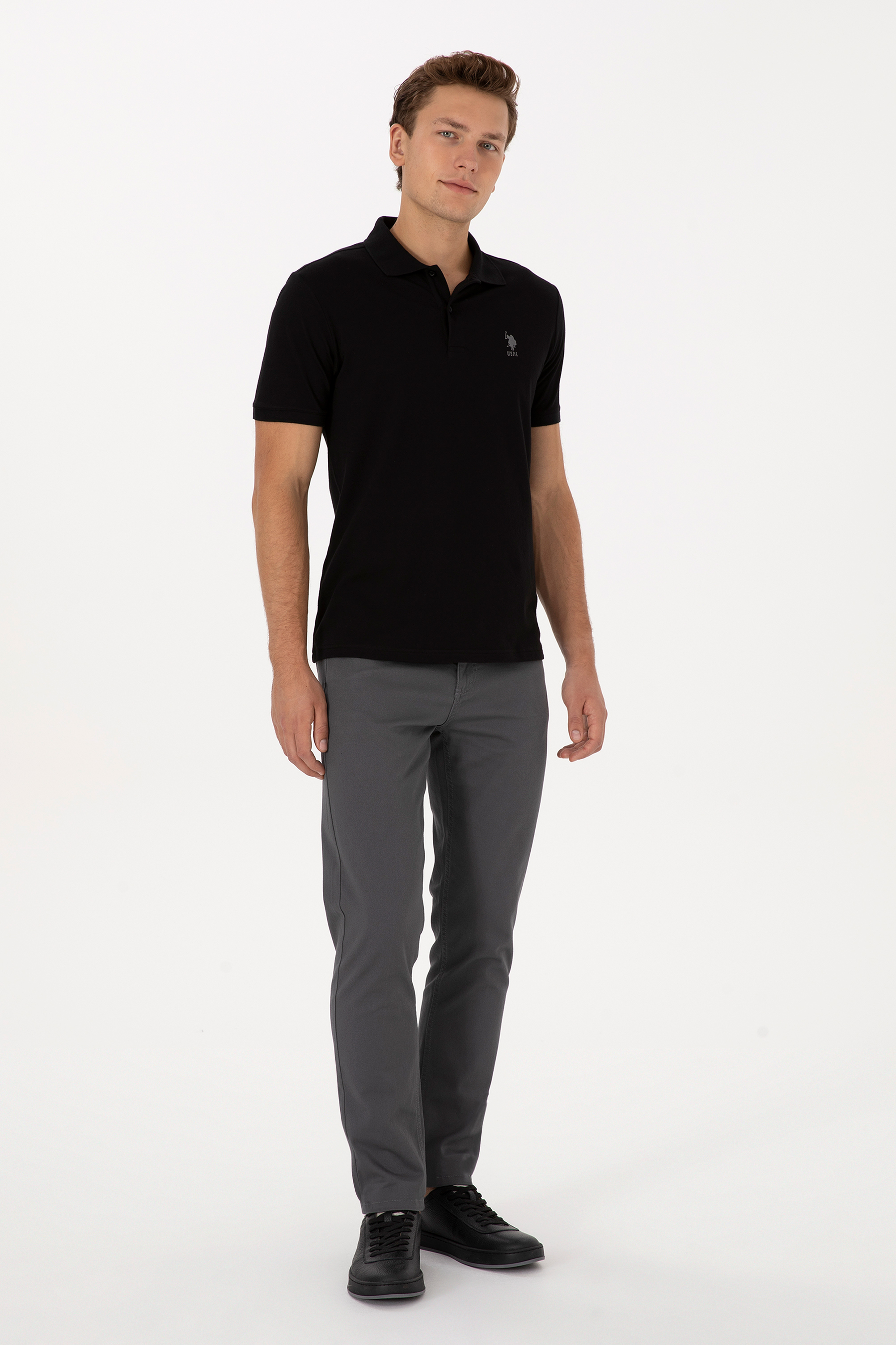 Erkek Gri Kanvas Pantolon - 50311135024