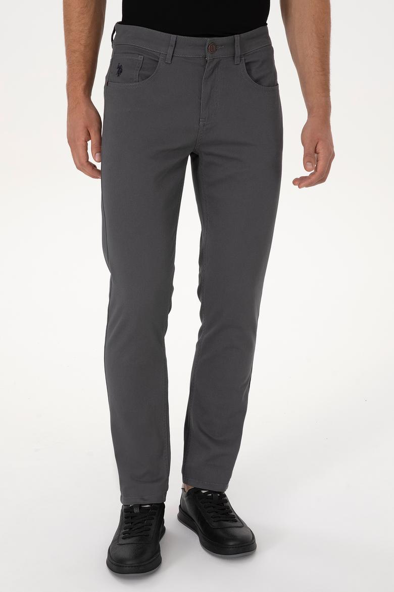Erkek Gri Kanvas Pantolon - 50311135024