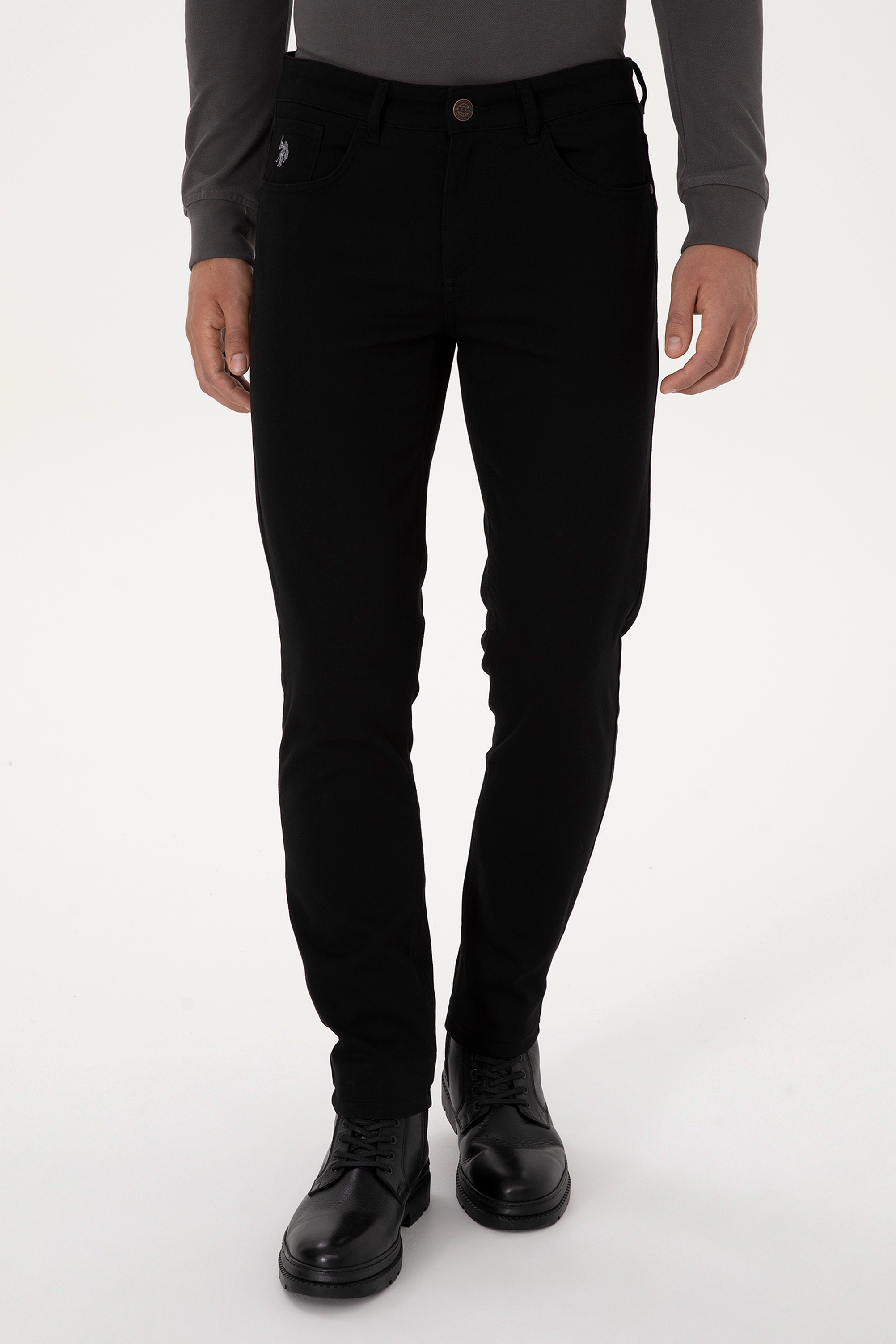 Erkek Siyah Kanvas Pantolon - 50311135299