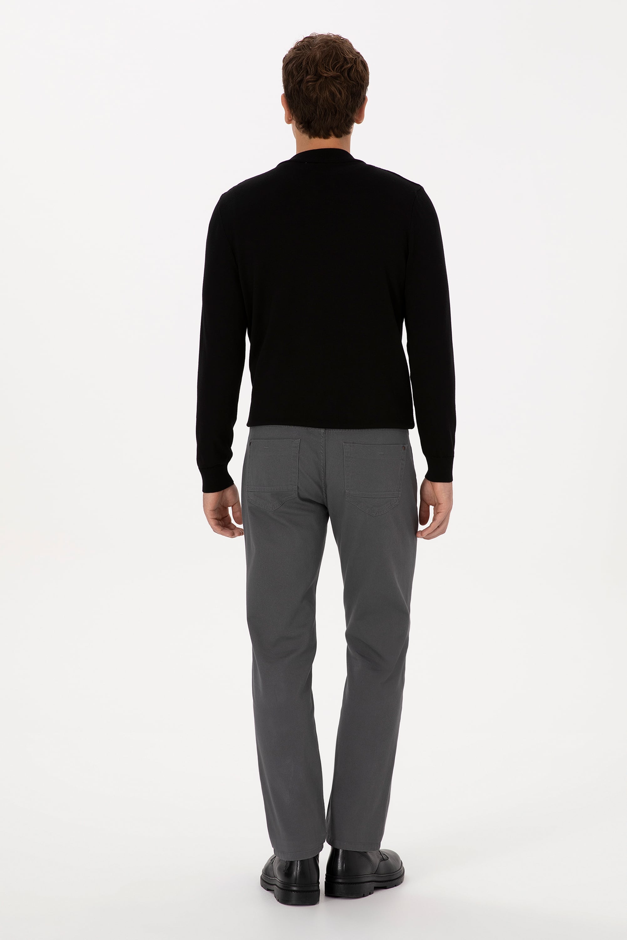 Erkek Gri Kanvas Pantolon - 50311109060