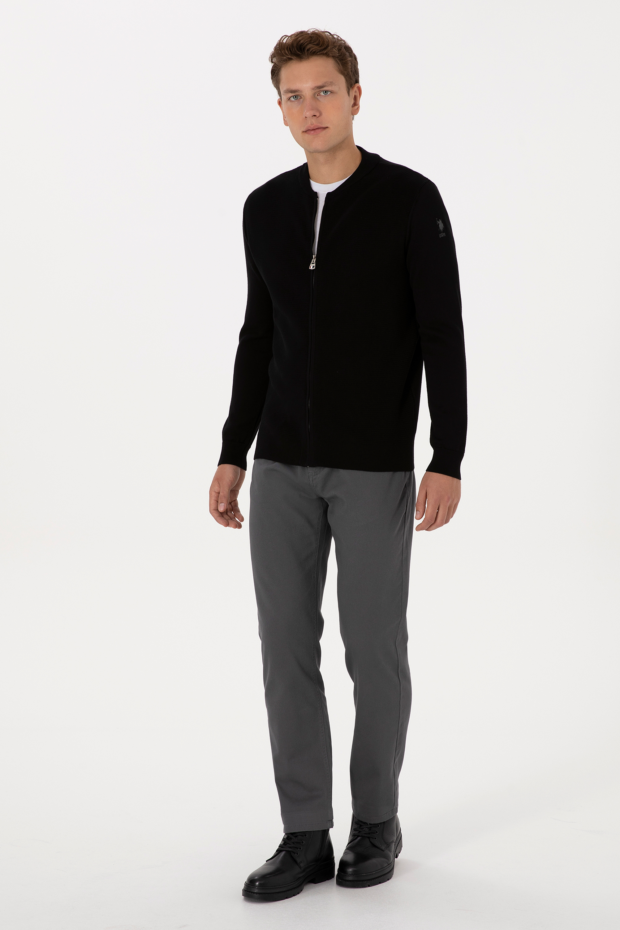 Erkek Gri Kanvas Pantolon - 50311109060