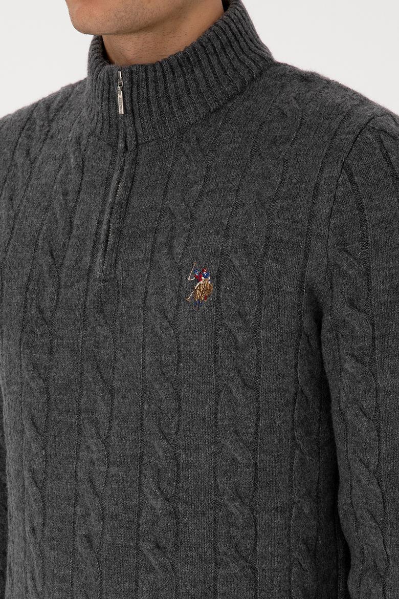 Erkek Antrasit Melanj Kazak - 50315822036