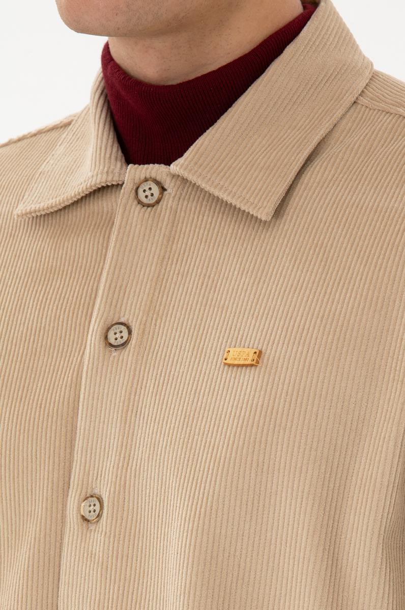Erkek Camel Uzun Kollu Gömlek