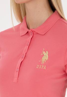 Kadın Koyu Pembe Polo Yaka Mini Boy Örme Elbise - 50297457163