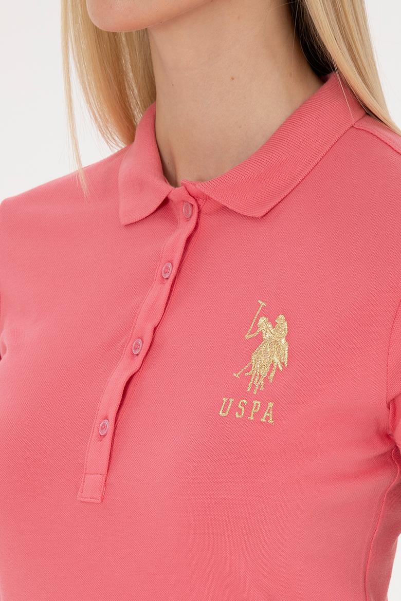 Kadın Koyu Pembe Polo Yaka Mini Boy Örme Elbise - 50297457163