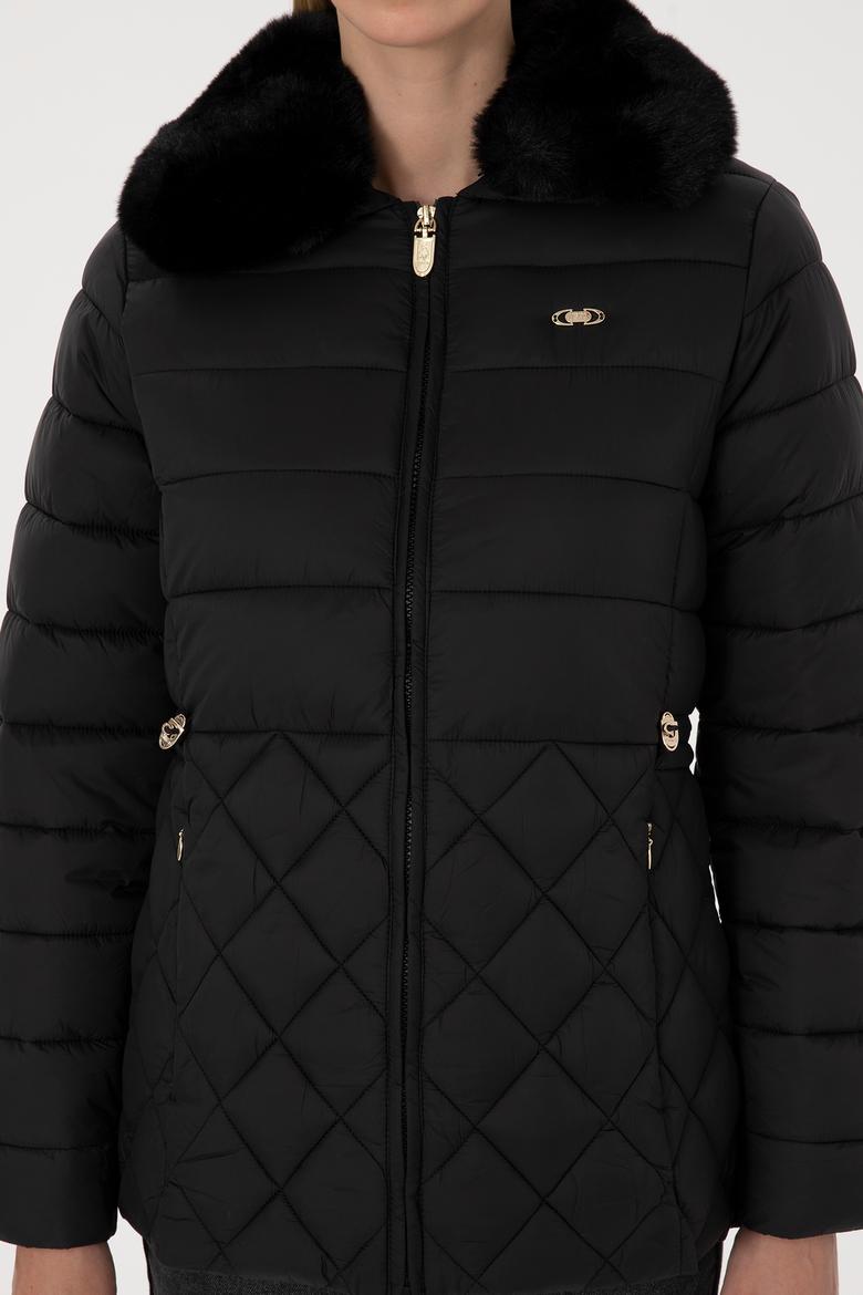 Kadın Siyah Mont - 50308797015