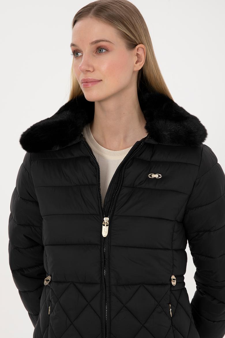 Kadın Siyah Mont - 50308797015