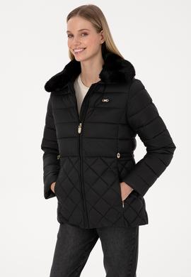 Kadın Siyah Mont - 50308797015