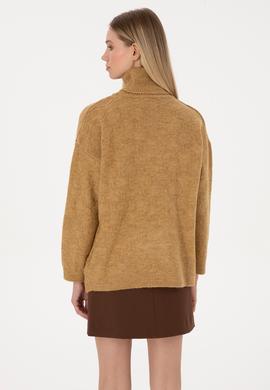 Kadın Hardal Boğazlı Kazak - 50309658026