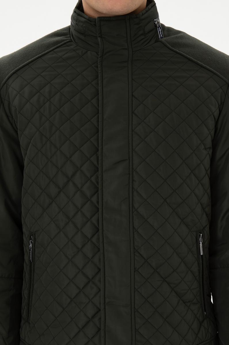 Erkek Koyu Yeşil Mont