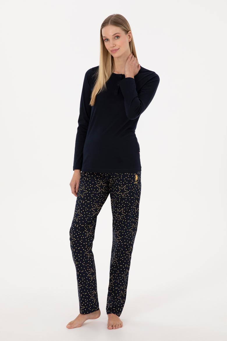 Kadın Lacivert Pijama Takımı