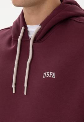 Erkek Oversize Fit Kapüşonlu Şardonlu Bordo Basic Sweatshirt - 50313782136