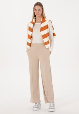 Kadın Koyu Bej Modal Karışımlı Loose Fit Eşofman Altı - 50307761125