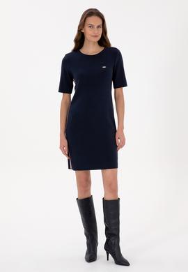 Kadın Lacivert Triko Elbise - 50309598014