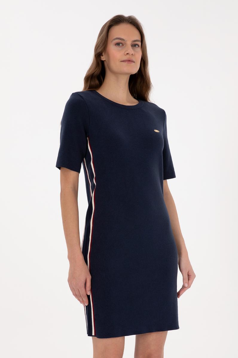 Kadın Lacivert Triko Elbise