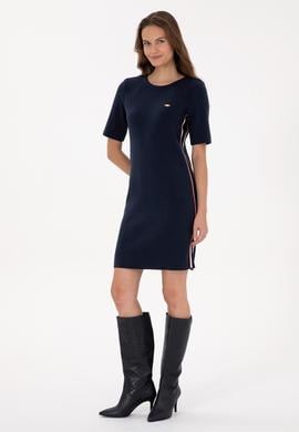 Kadın Lacivert Triko Elbise - 50309598014