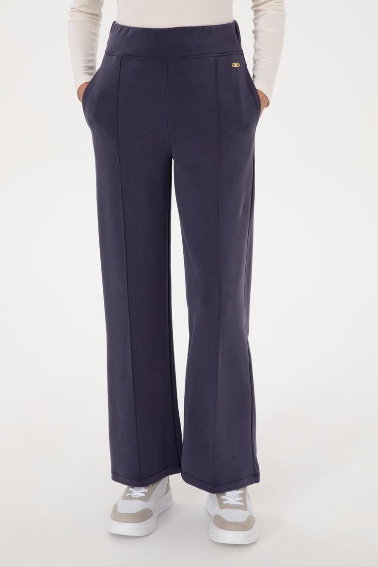 Kadın Mürdüm Modal Karışımlı Loose Fit Eşofman Altı - 50307761132