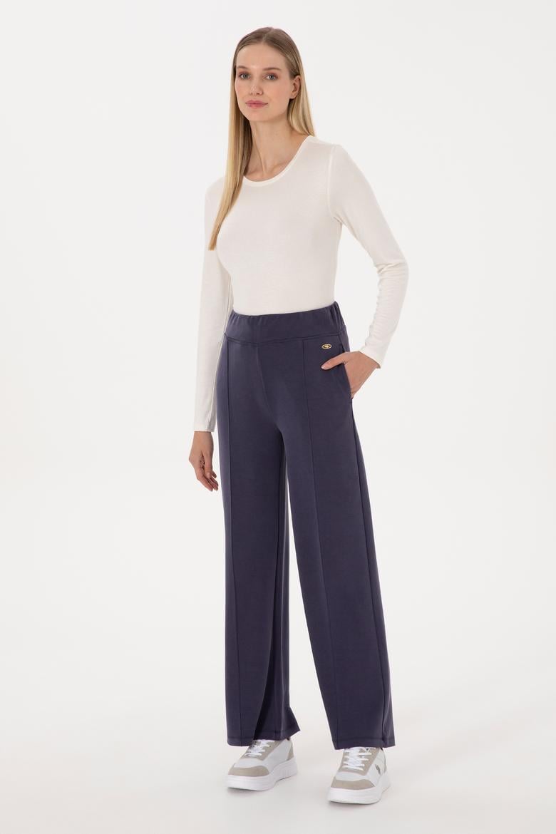 Kadın Mürdüm Modal Karışımlı Loose Fit Eşofman Altı