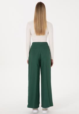 Kadın Koyu Yeşil Kanvas Pantolon - 50309255019