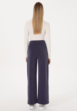 Kadın Mürdüm Modal Karışımlı Loose Fit Eşofman Altı - 50307761132