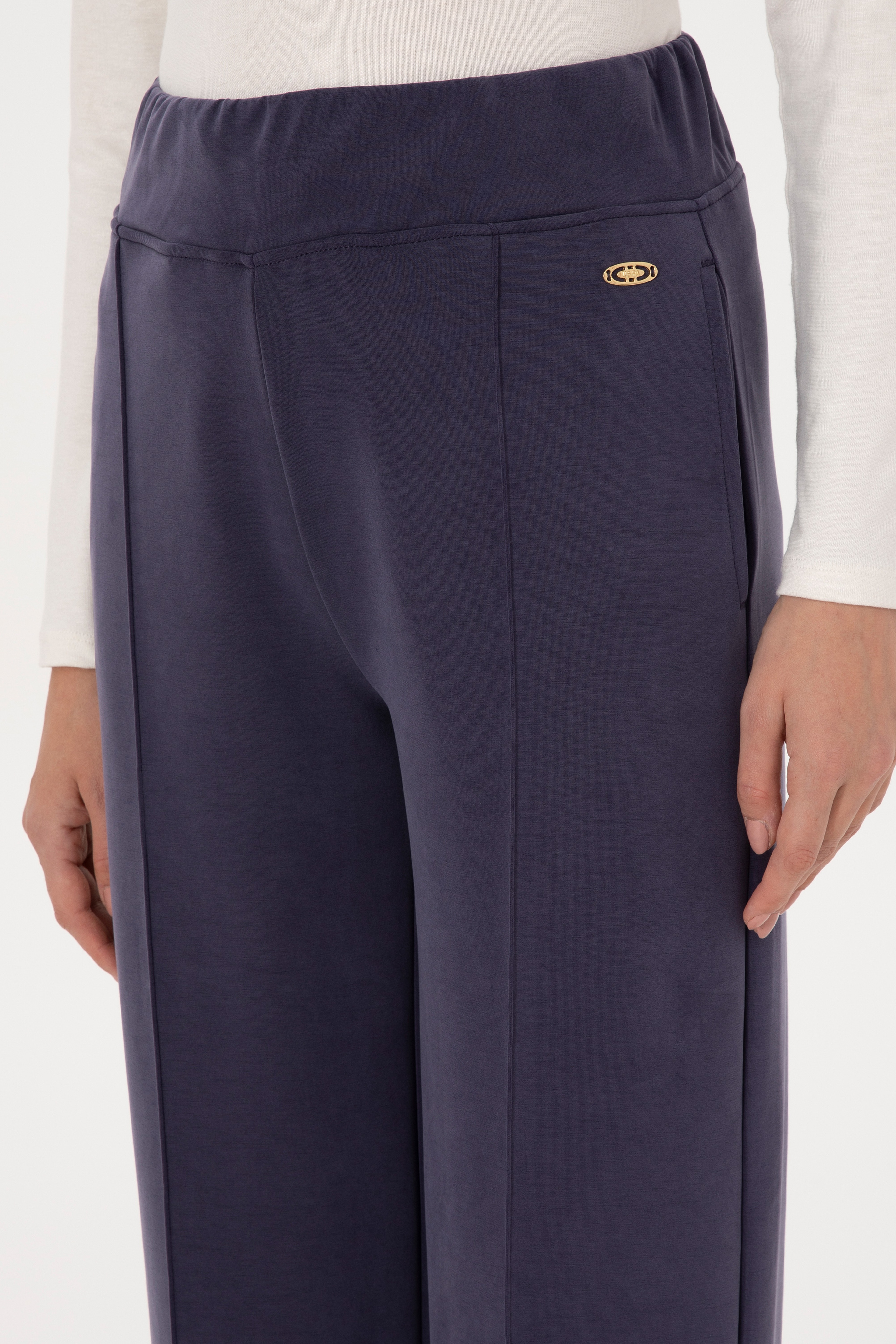 Kadın Mürdüm Modal Karışımlı Loose Fit Eşofman Altı