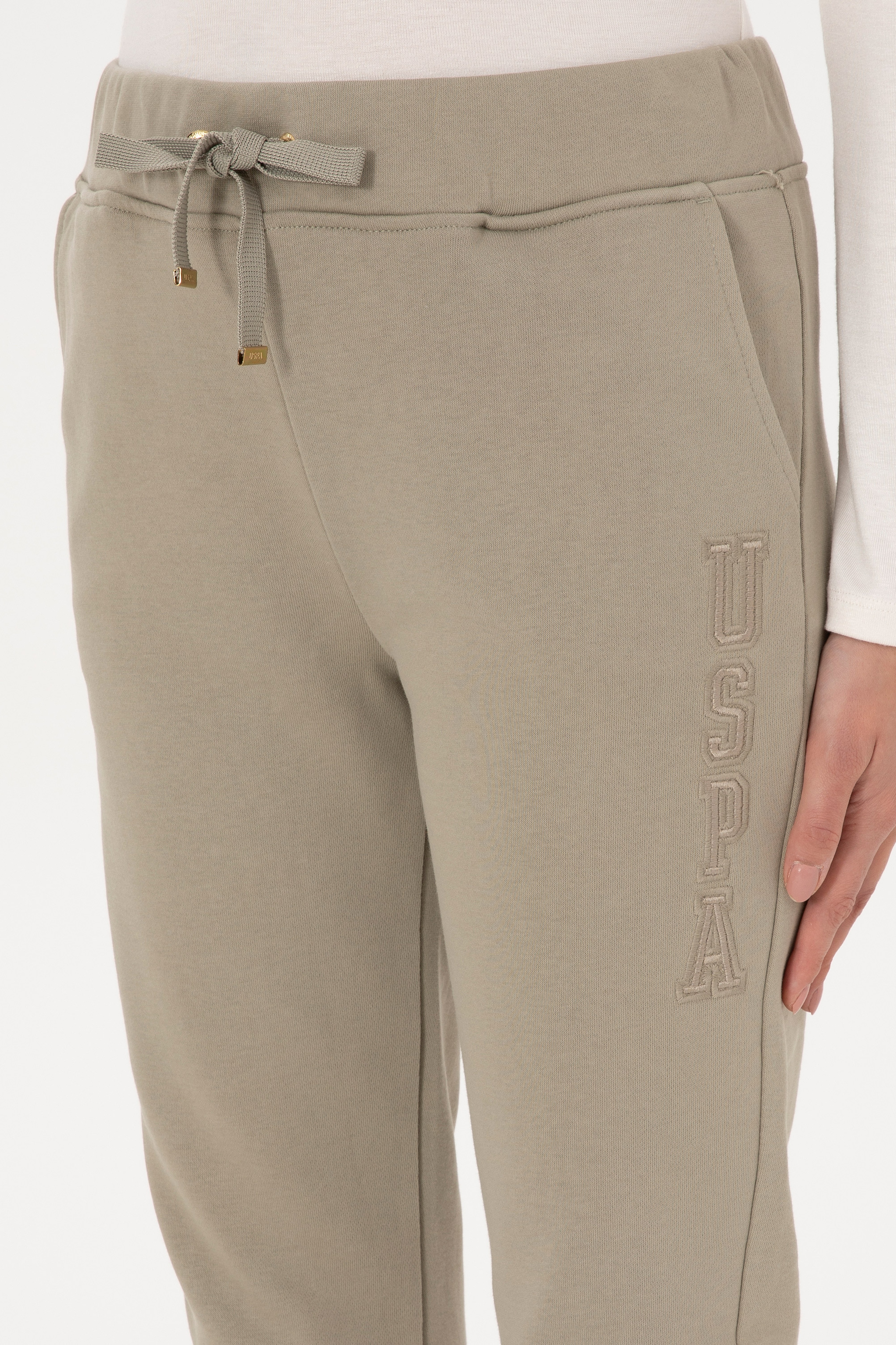 Kadın Açık Haki Jogger Eşofman Altı