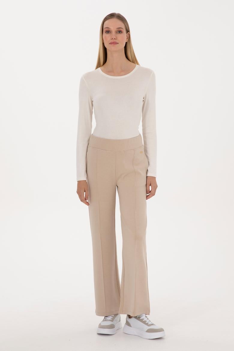 Kadın Koyu Bej Modal Karışımlı Loose Fit Eşofman Altı - 50307761125