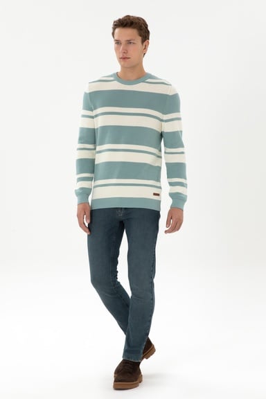 Erkek Mavi Slim Fit Jean Pantolon