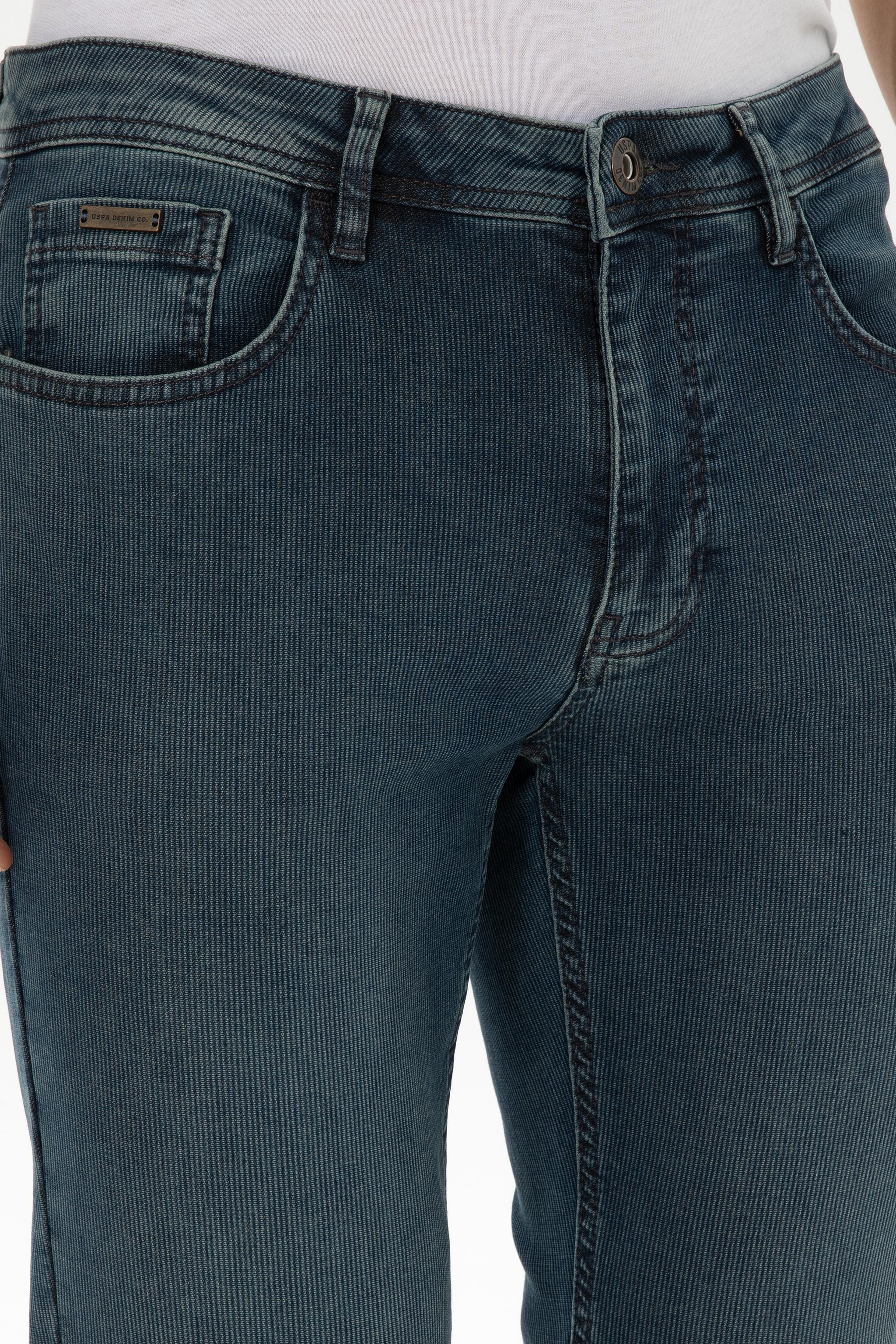 Erkek Mavi Slim Fit Jean Pantolon - Image 5