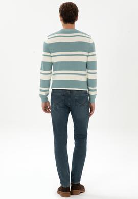 Erkek Mavi Slim Fit Jean Pantolon - 50310337103