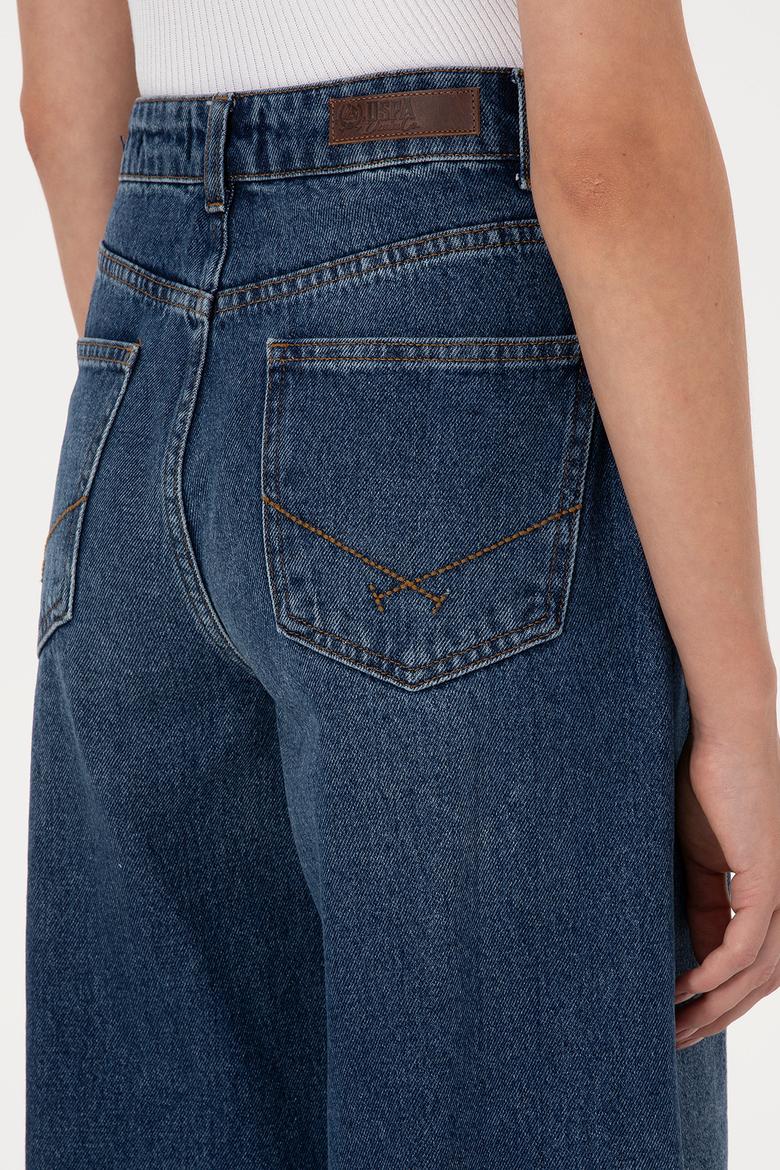 Kadın Mavi  Loose Fit Jean Pantolon - 50316578004