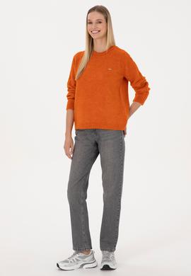 Kadın Bakır Bisiklet Yaka Kazak - 50310106011