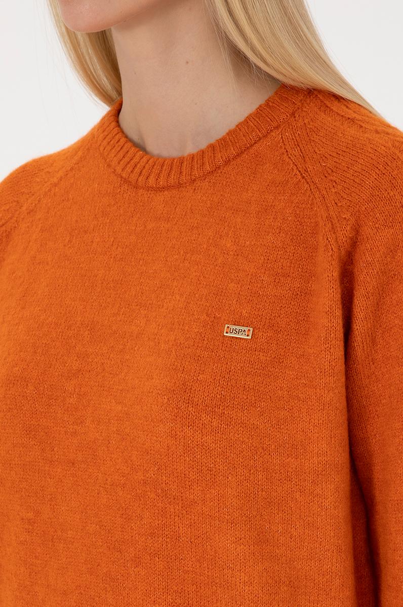 Kadın Bakır Bisiklet Yaka Kazak