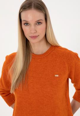 Kadın Bakır Bisiklet Yaka Kazak - 50310106011