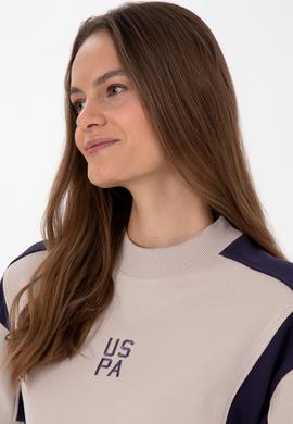 Kadın Mürdüm Bisiklet Yaka Sweatshirt - 50314951013