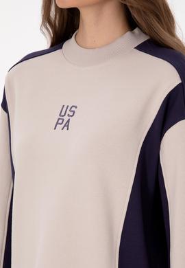 Kadın Mürdüm Bisiklet Yaka Sweatshirt - 50314951013