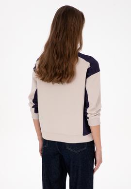 Kadın Mürdüm Bisiklet Yaka Sweatshirt - 50314951013