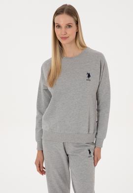 Kadın Gri Melanj Pijama Takımı - 50318899006