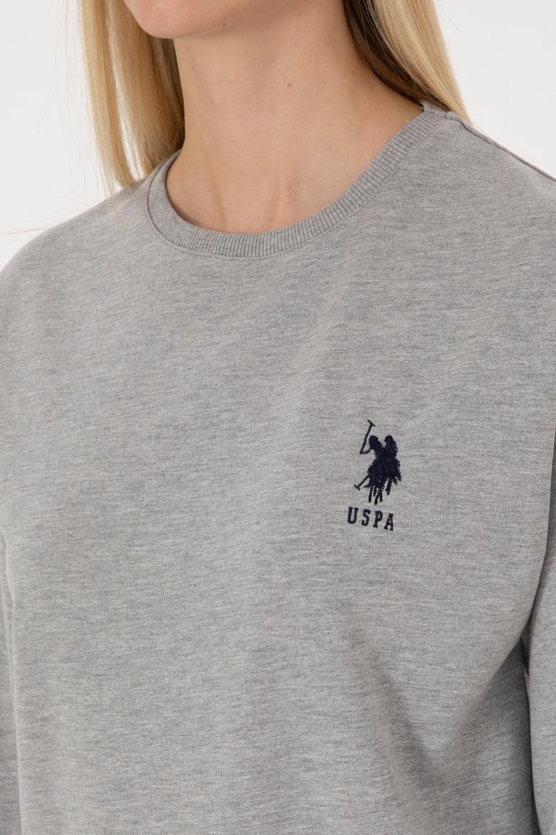 Kadın Gri Melanj Pijama Takımı - 50318899006