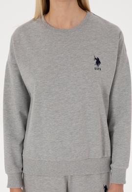 Kadın Gri Melanj Pijama Takımı - 50318899006