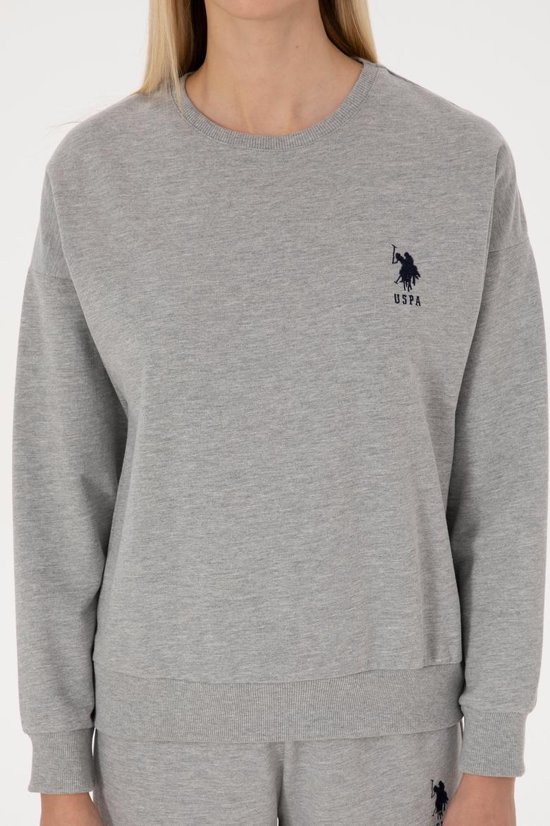 Kadın Gri Melanj Pijama Takımı - 50318899006