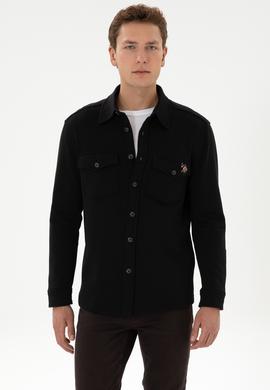 Erkek Siyah Örme Gömlek - 50316673009