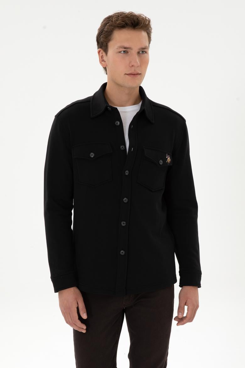 Erkek Siyah Örme Gömlek - 50316673009