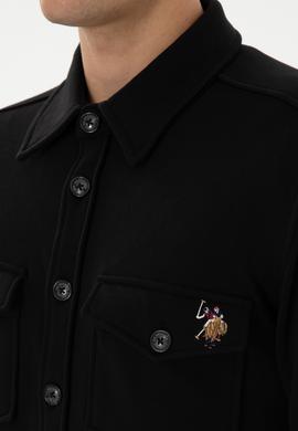 Erkek Siyah Örme Gömlek - 50316673009