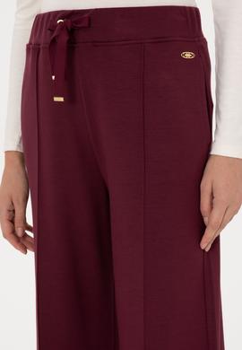 Kadın Bordo Modal Karışımlı Loose Fit Eşofman Altı - 50314223026